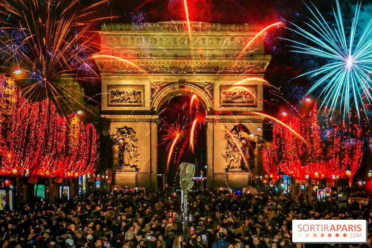 Nouvel an 2020 sur les Champs Élysées : spectacle et feu d'artifice sur l'Arc de Triomphe