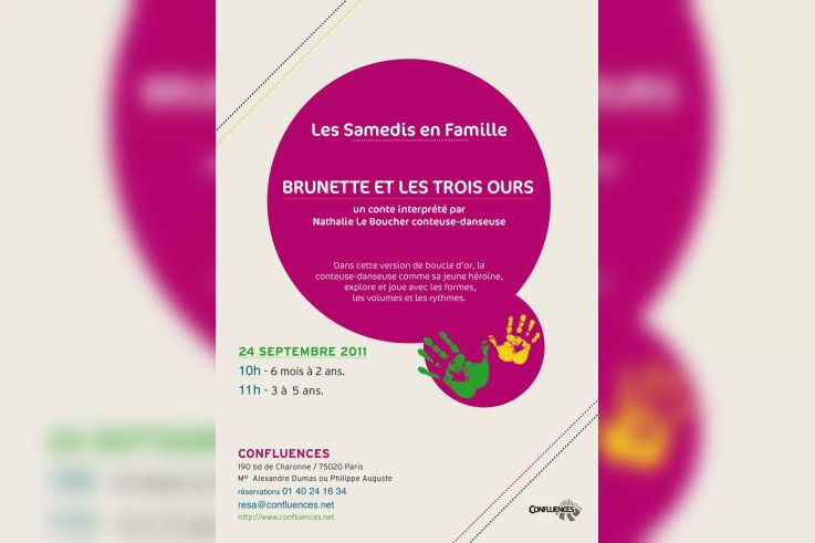 samedis en famille, confluences, brunette et les 3 ours