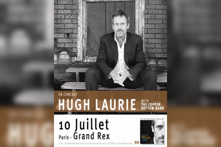 hugh laurie au grand rex, concert