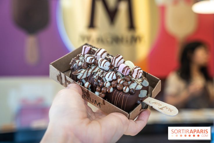 Le Bar à glaces Magnum dans le Marais à Paris, les glaces personnalisées gourmandes