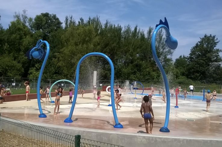 L'Aire de jeux d'eau de la base de loisirs de Saint-Quentin en Yvelines
