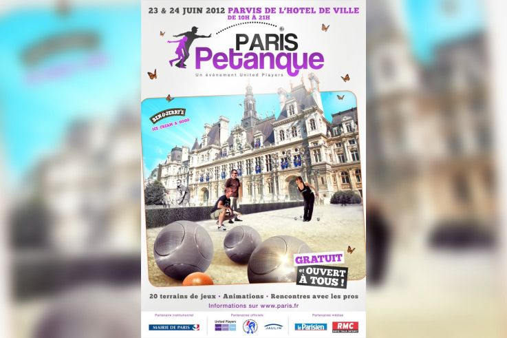 Pétanque sur le Parvis de l'Hôtel de Ville de Paris