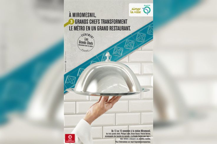 Les grands chefs dans le métro 2012, c'est parti