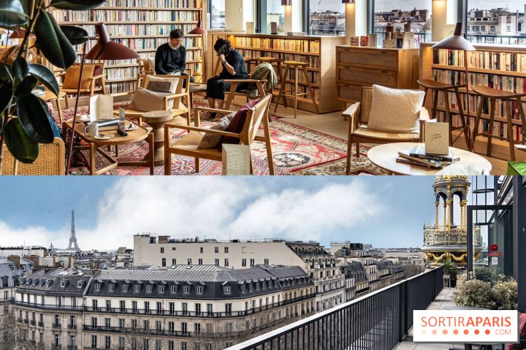 Le Bar Perché : un bar littéraire & sa terrasse avec vue se hisse au 7e étage du Printemps Haussmann