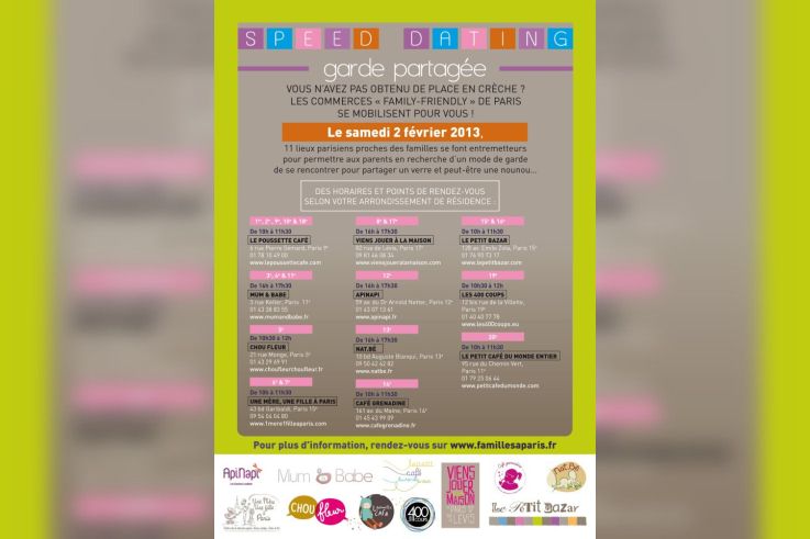 Le Speed Dating des garde partagée à Paris