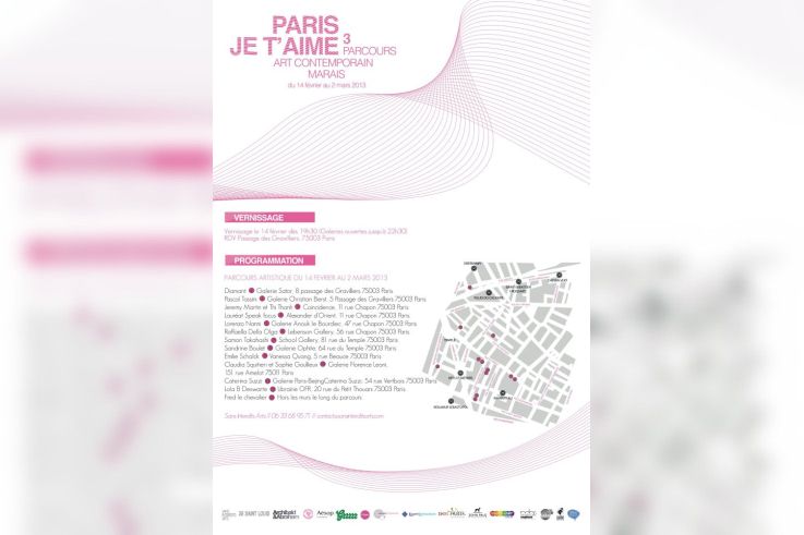 Paris je t'aime 3, le parcours artistique en forme de cœur