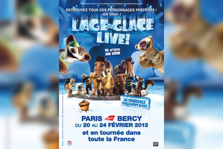 L'Age de Glace Live à Paris Bercy
