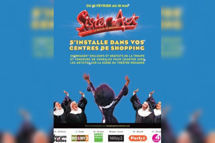 Sister Act s'invite dans les centres de Shopping d'Ile de France