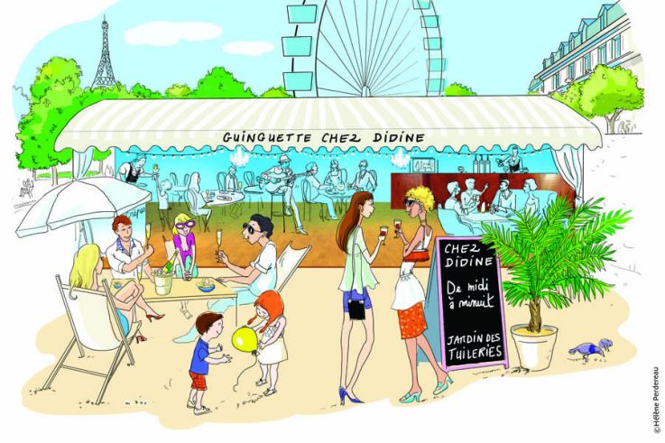 la Guinguette chez Didine aux Tuileries