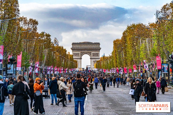 Les Champs-Elysées piétons le dimanche 7 janvier 2024