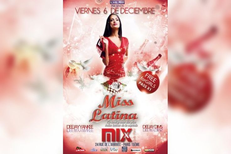 MISS LATINA - ENTREE GRATUITE @MIX CLUB