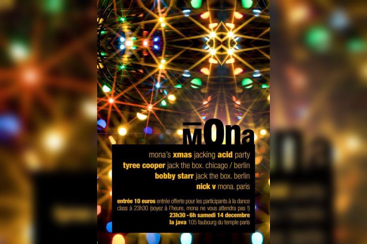 MONA’S XMAS JACKING ACID PARTY