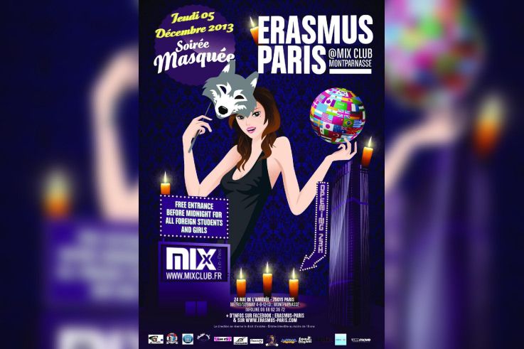 Erasmus Paris : Soirée Masquée