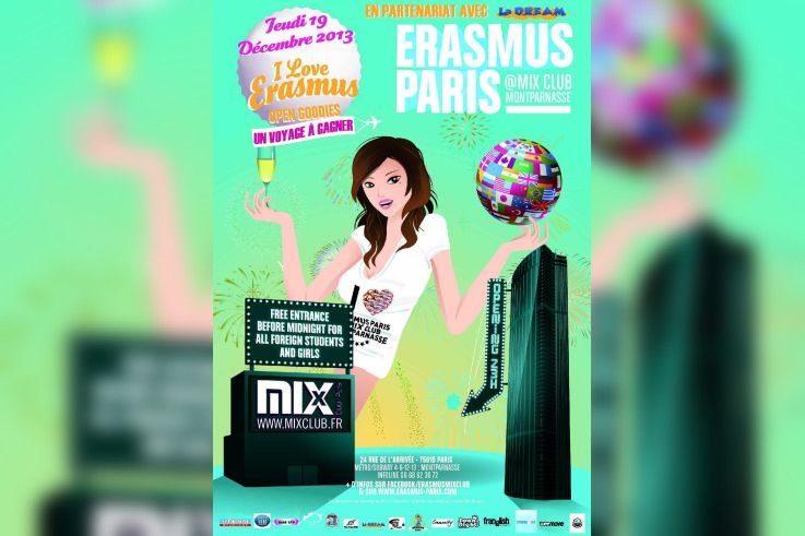 Erasmus Paris : I Love Erasmus (1 Voyage à gagner)