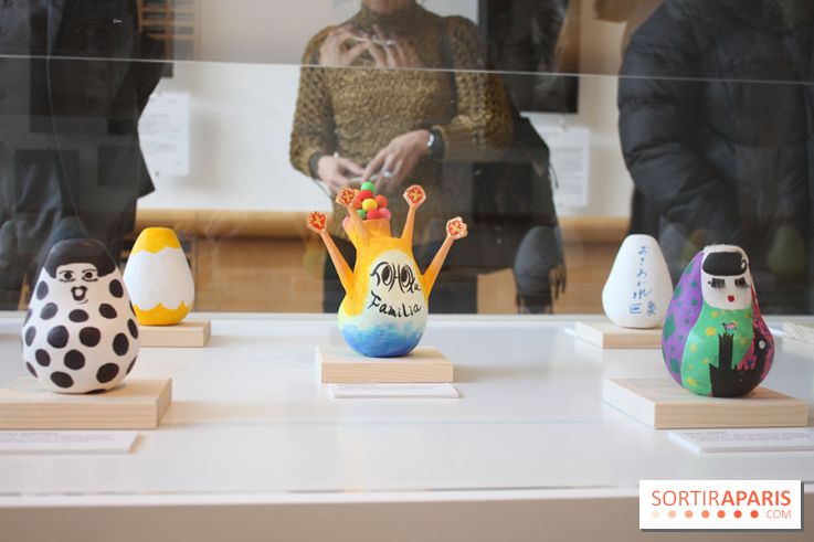 Exposition Okiagari Koboshi, les poupées japonaises au Chai de Bercy