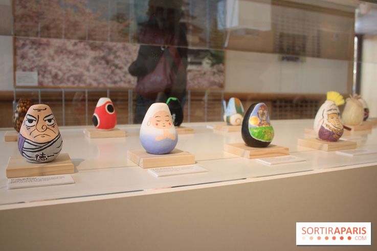Exposition Okiagari Koboshi, les poupées japonaises au Chai de Bercy