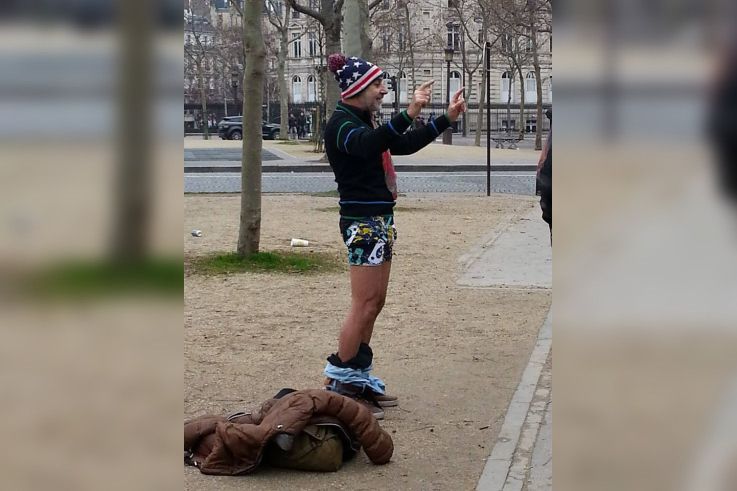 No Pants Subway Ride Paris 2014