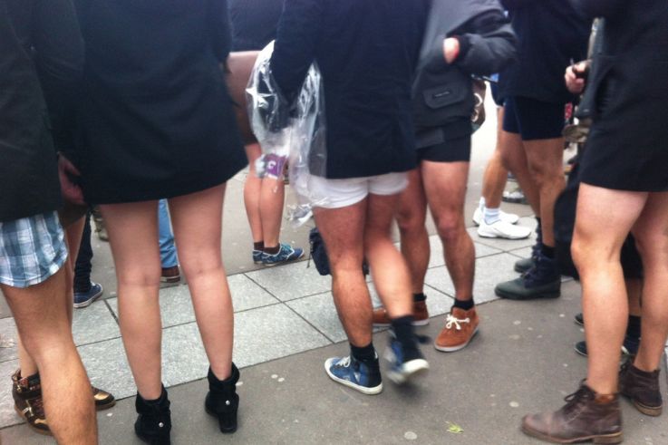 No Pants Subway Ride Paris 2014