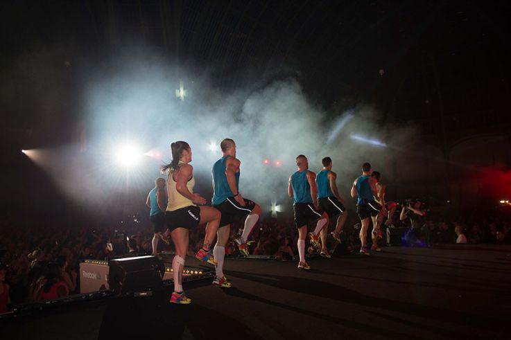 Le Grand Palais, transformé en salle de fitness géante