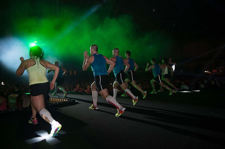 Le Grand Palais, transformé en salle de fitness géante