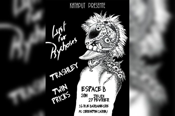 Concert Trashley + Twin Pricks + Lust For Psychoses