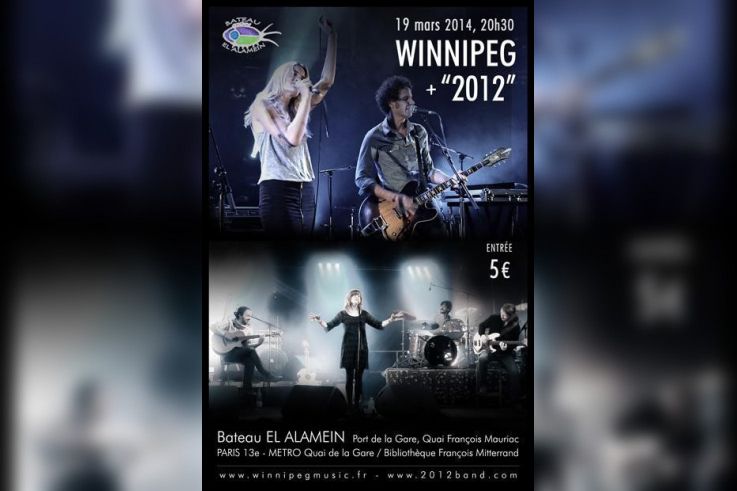 Winnipeg (folk rock) + 2012 (pop low-fi)  