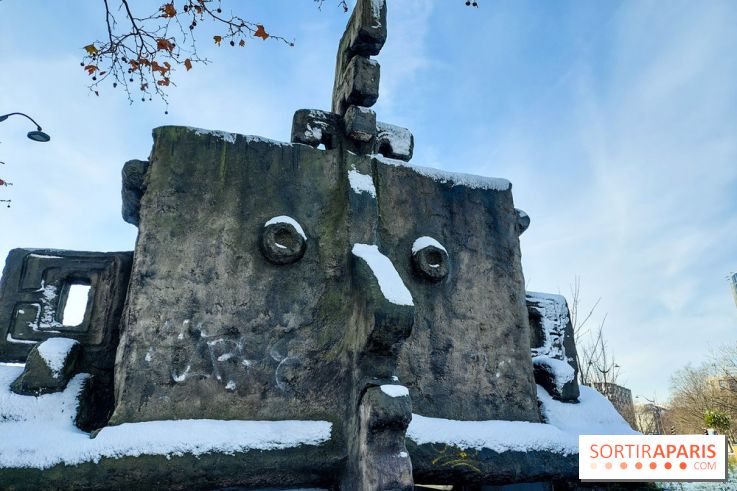 Paris : quelle est cette sculpture en forme de visage inca ? 