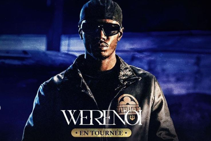 Werenoi en concert à l'Accor Arena de Paris en octobre 2024