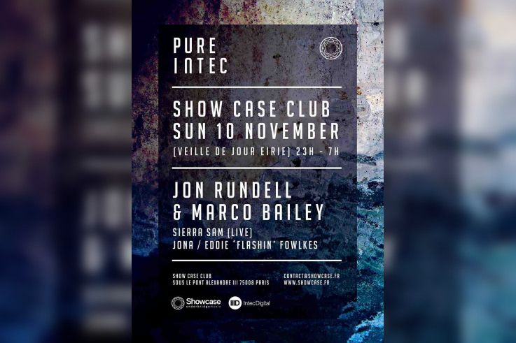 Pure Intec au Showcase avec Jon Rundell & Marco Bailey