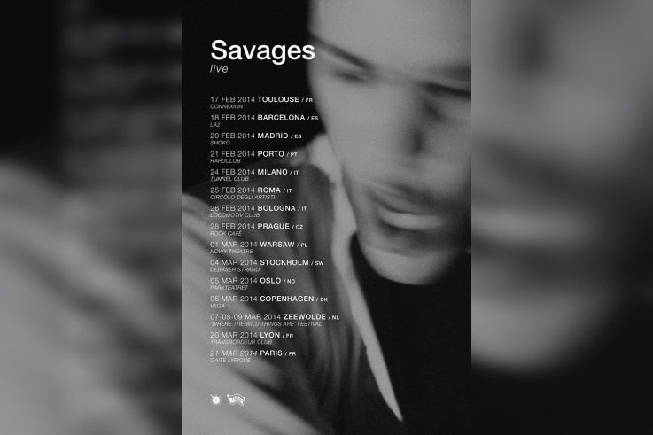 Savages en concert à la Gaîté Lyrique de Paris en 2014