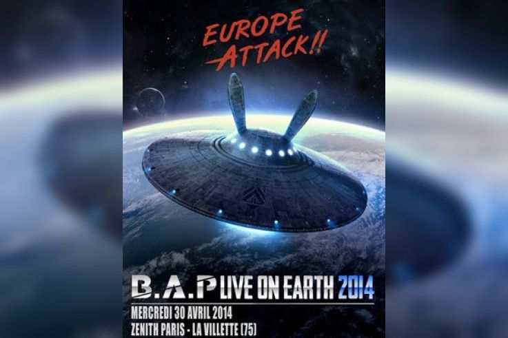 B.A.P en concert au Zénith de Paris en avril 2014 pour la tournée “Live on Earth”