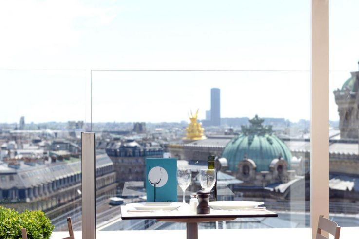 Le Caffè Burlot sur la terrasse des Galeries Lafayette
