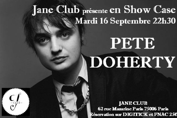 Pete Doherty en showcase au Jane Club le 16 septembre 2014