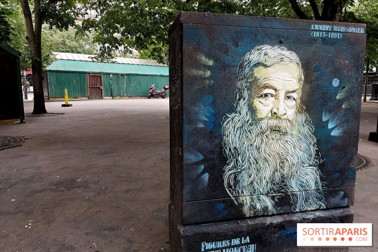 Street art : C215 réalise 11 portraits de figures célèbres dans le quartier de la Plaine Monceau