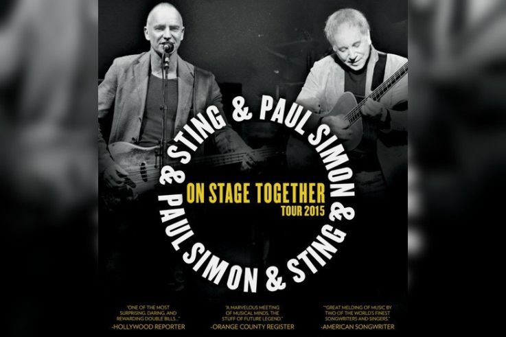 Sting et Paul Simon « On Stage Together » au Zénith de Paris en 2015 !