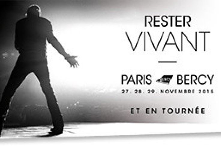 Johnny Hallyday en concerts à Paris Bercy en novembre 2015