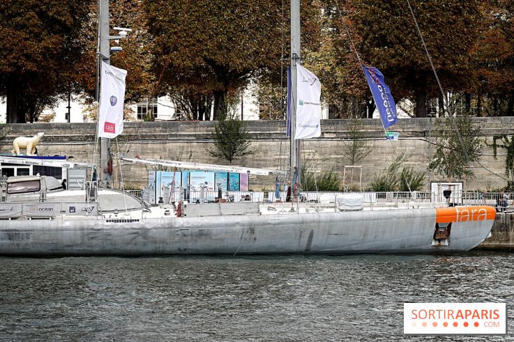 La goélette Tara amarrée à Paris : visites à bord et exposition à quai pour une plongée en Arctique