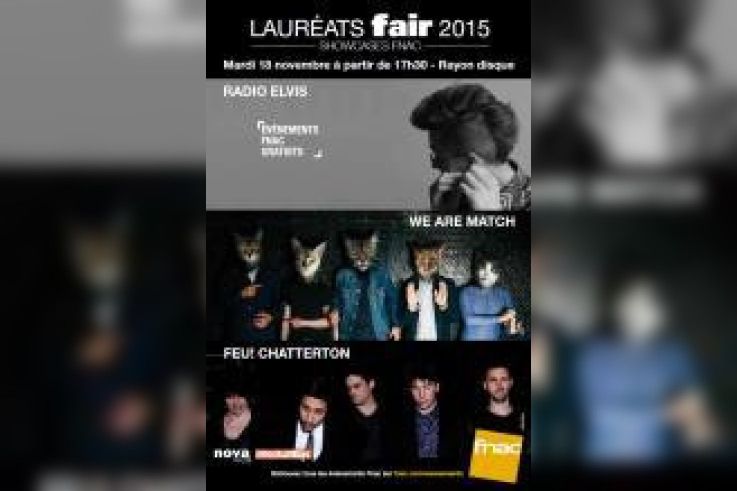 Les lauréats du Fair 2015 en showcase gratuit à la Fnac Forum des Halles 