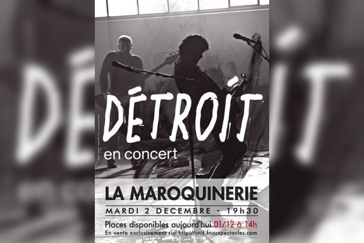 Bertrand Cantat en concert à La Maroquinerie de Paris avec Détroit