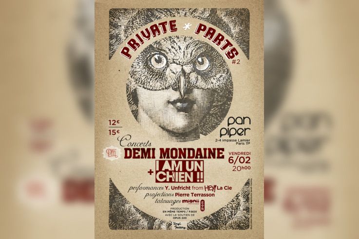 Demi Mondaine et I am un Chien ! en concert au Pan Piper : gagne ta place !