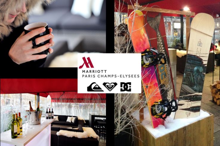 Ski Spot Quiksilver au Paris Marriott Champs Elysees Hotel