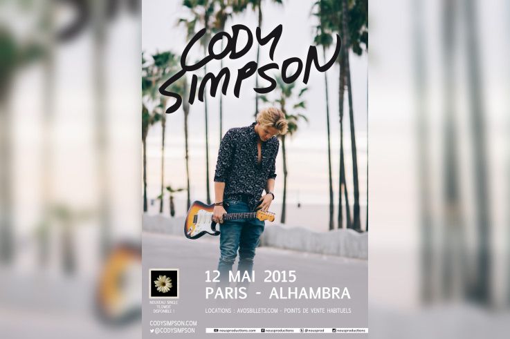 Cody Simpson en concert à l’Alhambra de Paris 