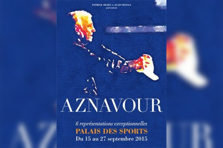 Charles Aznavour en concerts au Palais des Sports de Paris en septembre 2015