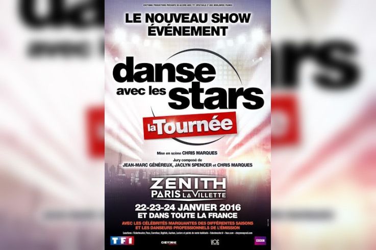 Danse avec les stars au Zénith de Paris en janvier 2016