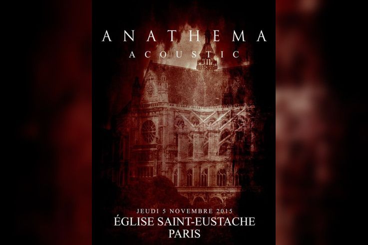 Anathema en concert acoustique à l’église Saint Eustache de Paris