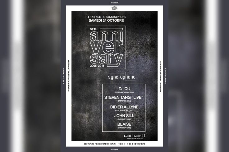 Syncrophone 10th Years Anniversary au Rex Club