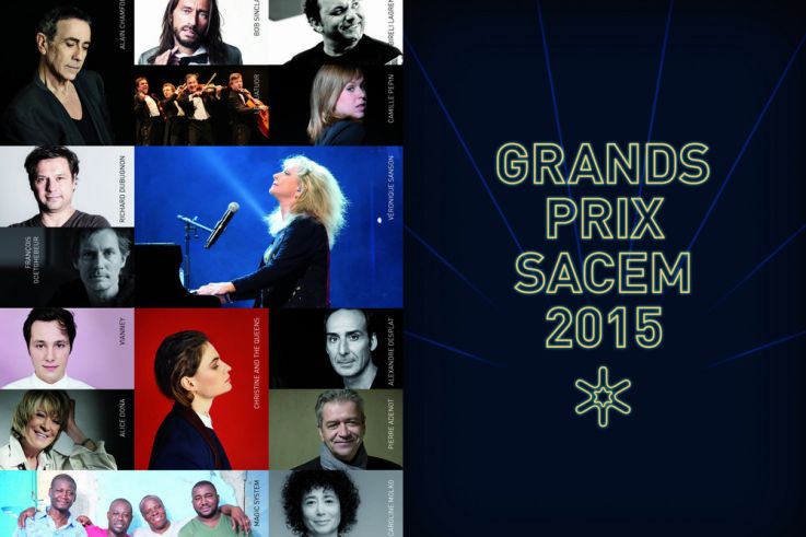 Grands Prix de la SACEM : les lauréats 2015