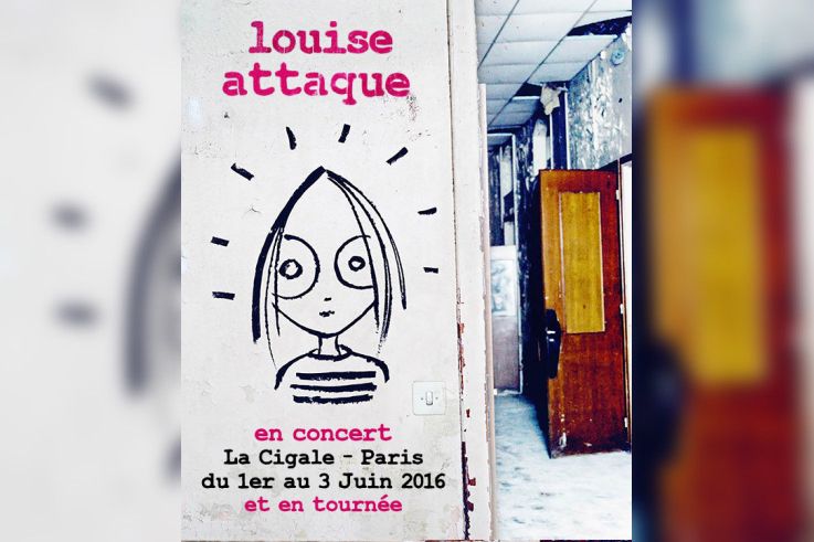 Louise Attaque en concerts à La Cigale de Paris en 2016