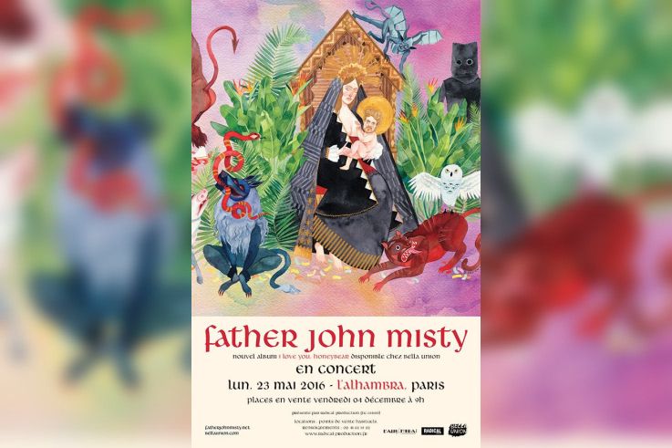 Father John Misty en concert à l’Alhambra de Paris en 2016