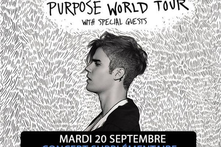Justin Bieber en concerts à Bercy Paris en 2016